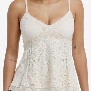 ISO Hot Topic Thorn And Fable Smock Lace Cami Top